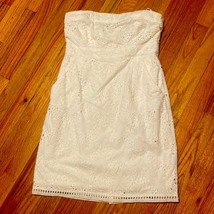 Strapless white dress from New York & Company